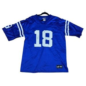 Puma Y2K Vintage Peyton Manning Colts Jersey Men's XL Football Streetwear Retro‎